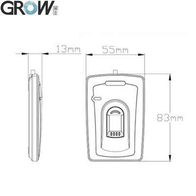 GROW R105 DC5V USB Biometric Desktop Big Size Capacitive USB Fingerprint Reader With Free SDK 1000 Capacity Support Android