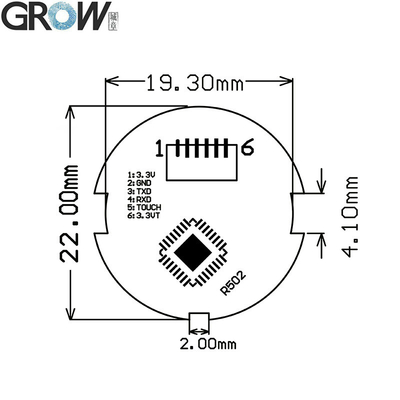 GROW K220+R502-A DC10-24V Two Relay Output With Administrator/User Fingerprint Access Control Board 0.5s-60s-Normally Open Relay