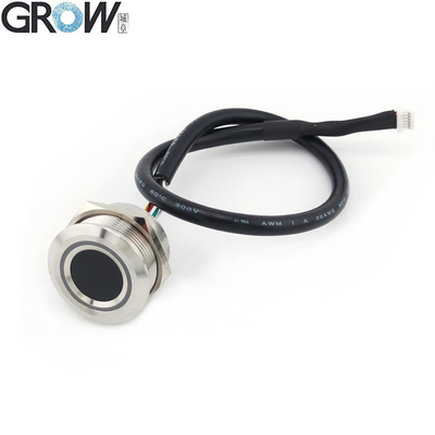 GROW R503PRO UART यूएसबी 1500 क्षमता गोल आरजीबी एलईडी नियंत्रण डीसी3.3 वी क्षमता फिंगरप्रिंट मॉड्यूल सेंसर स्कैनर
