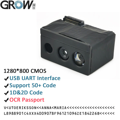 ग्रो GM69PRO-S 1280*800CMOS OCR/1D/2D बारकोड स्कैनर मॉड्यूल समर्थन Ocr पासपोर्ट कोड