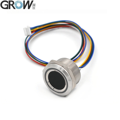 GROW R503-M22 DC3.3V 200 Capacity Round RGB Ring Indicator LED Control Capacitive Fingerprint Module सेंसर स्कैनर