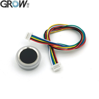 बढ़ो R502-F IP65 वाटरप्रूफ स्मॉल DC3.3V RGB LED व्यास 21.5mm SH1.0-6pin कैपेसिटिव राउंड फिंगरप्रिंट मॉड्यूल