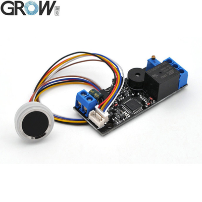 GROW K202+R502-F व्यवस्थापक/उपयोगकर्ता DC12V K202 फिंगरप्रिंट डोर एक्सेस कंट्रोल बोर्ड+R502-F वाटरप्रूफ स्मॉल रिंग एलईडी फिंगरप्रिंट मॉड्यूल