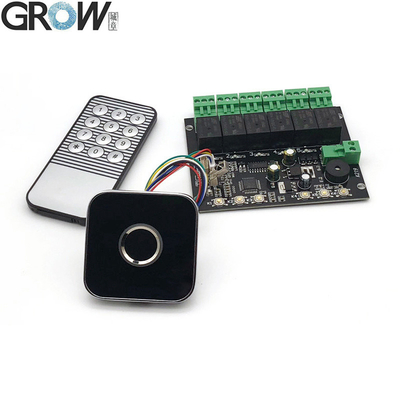 GROW K219-A+R502-AW फिंगरप्रिंट इन्फ्रारेड रिमोट कंट्रोल बोर्ड फॉर डोर एक्सेस कंट्रोल प्रोग्राम करने योग्य टाइम रिले आउटपुट