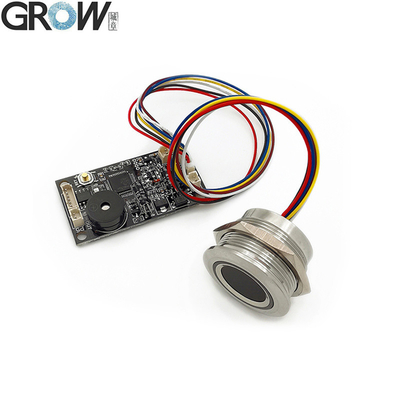 GROW KS200+R503 4*AA बैटरी या DC3.7V-6.5V रिंग इंडिकेटर लाइट डोर एक्सेस कंट्रोल कैपेसिटिव फिंगरप्रिंट एक्सेस कंट्रोल बोर्ड
