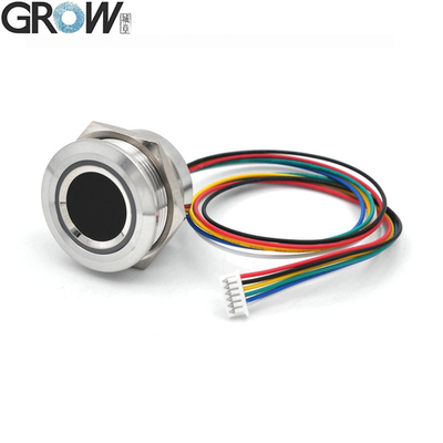 GROW R503-5V आरजीबी एलईडी DC5V UART इंटरफेस MX1.25-6pin वाटरप्रूफ कैपेसिटिव फिंगरप्रिंट मॉड्यूल सेंसर स्कैनर