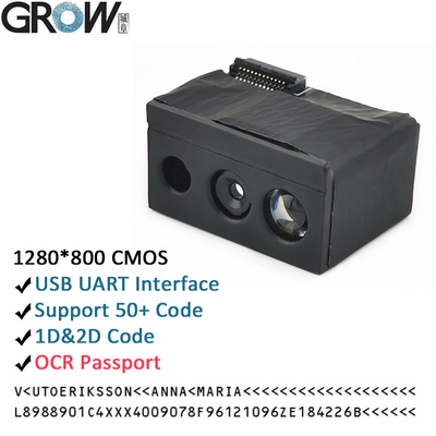 बढ़ो GM69Pro-S 1280*800CMOS OCR/1D/2D बारकोड स्कैनर मॉड्यूल USB UART इंटरफ़ेस QR कोड बार कोड रीडर सपोर्ट OCR पासपोर्ट